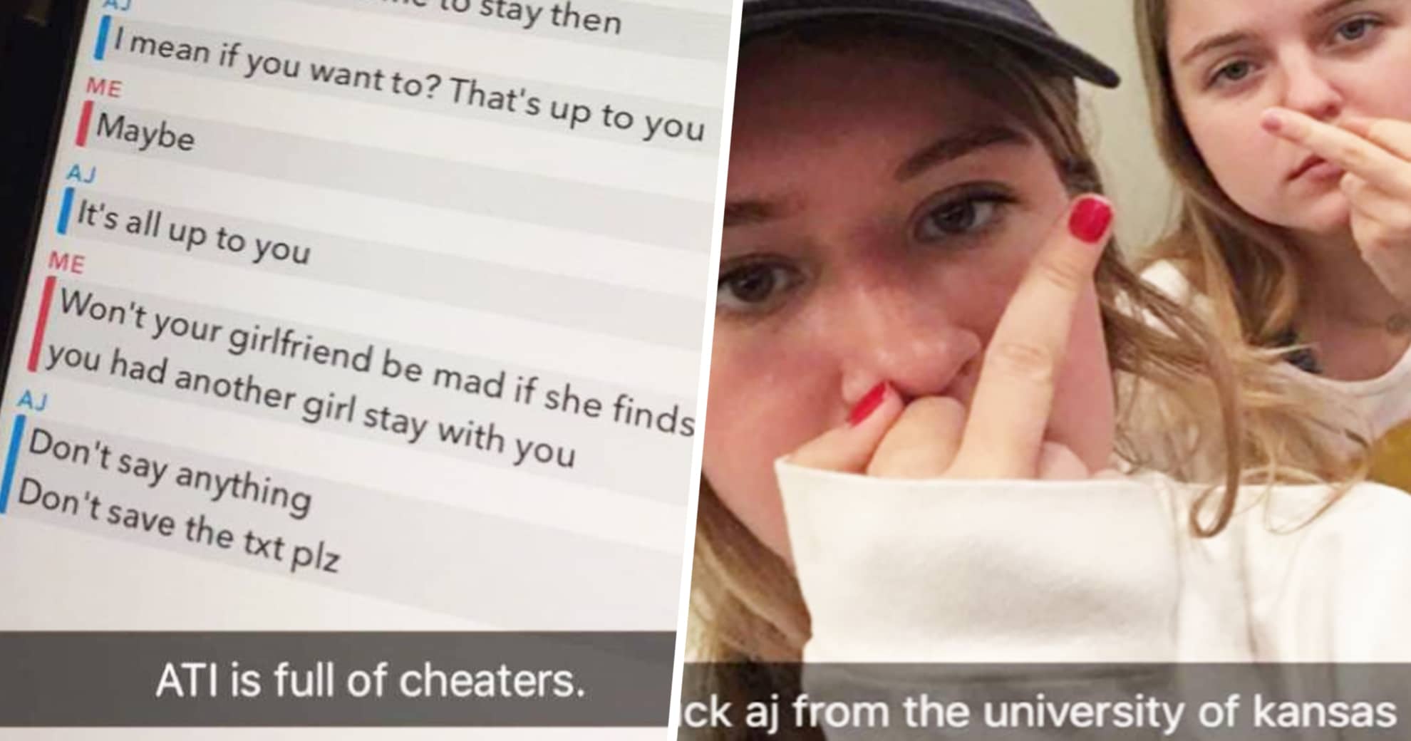 This College Snapchat Just Blasted The Cheating Drama Of The Year