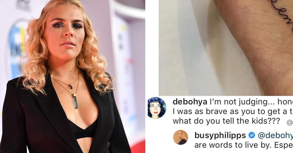 Busy Philipps Expertly Roasted A Troll Who Tried To Mom-Shame Her New Tattoo